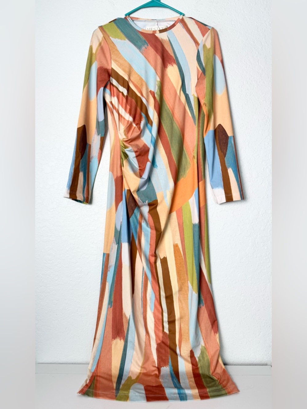 MESTIZA NEW YORK gabriella midi dress in fresco tides size Small Anthropologie - Picture 3 of 10